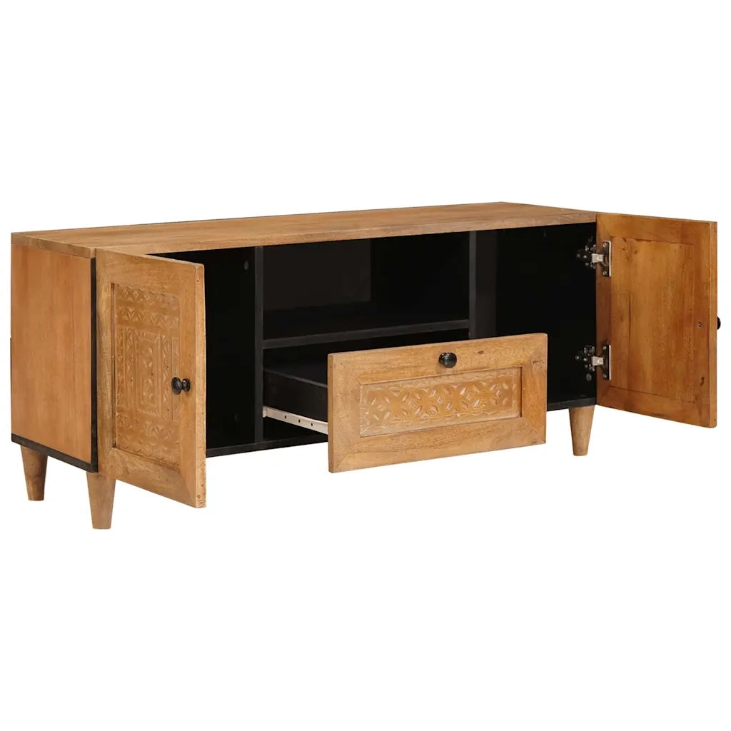 Mobile TV-Credenza per TV Marrone Chiaro 105 x 33 x 46 cm Legno multistrato 670506