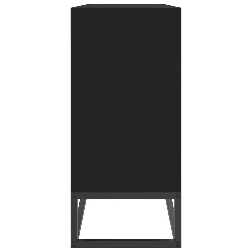 Buffet credenza cassettiera armadio mobile contenitore organizer per cucina soggiorno salotto 105 x 30 x 65 cm legno ingegnerizzato nero 02_0035832