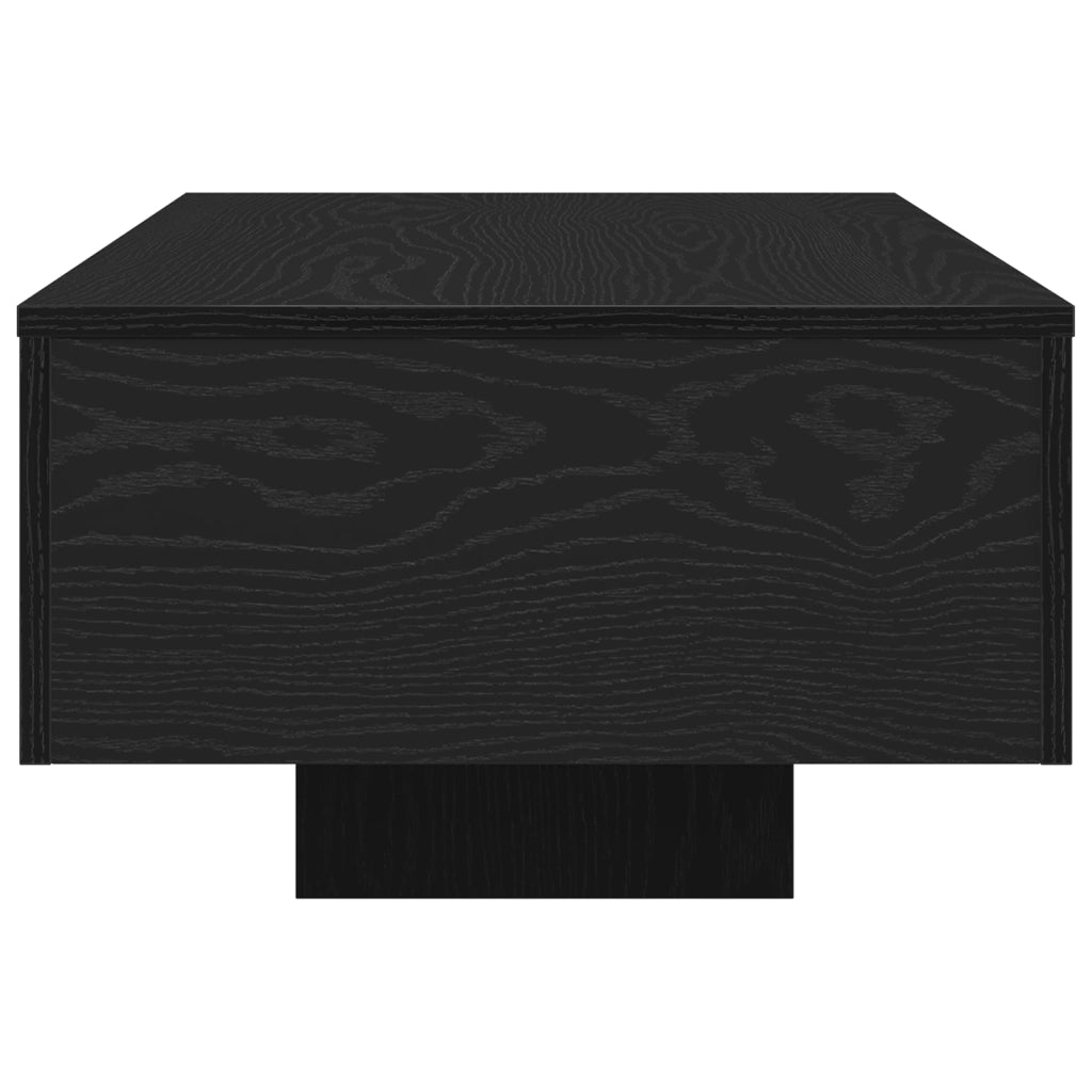 Tavolino da caffÃ¨  Nero Rovere 100x30x36,5 cm Legno ingegnerizzato