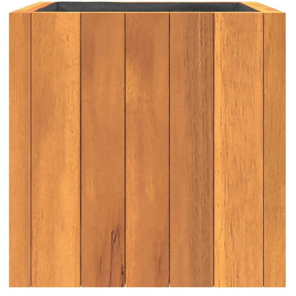 Fioriera da Giardino 25x25x25 cm in Legno Massello di Acacia