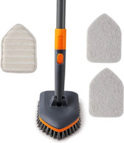 Borsello 3-in-1 con seta - contiene setole - spazzola e panno di microfibra per la pulizia della doccia - 142 cm
