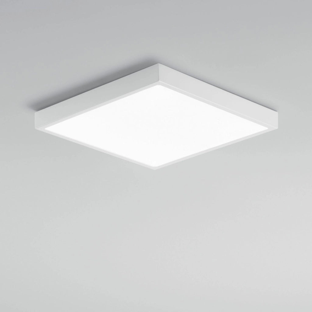 PLAFONIERA LED DOMO BIANCA QUADRATA 24W 2700LM 4000K IP44 24X24X2,4CM