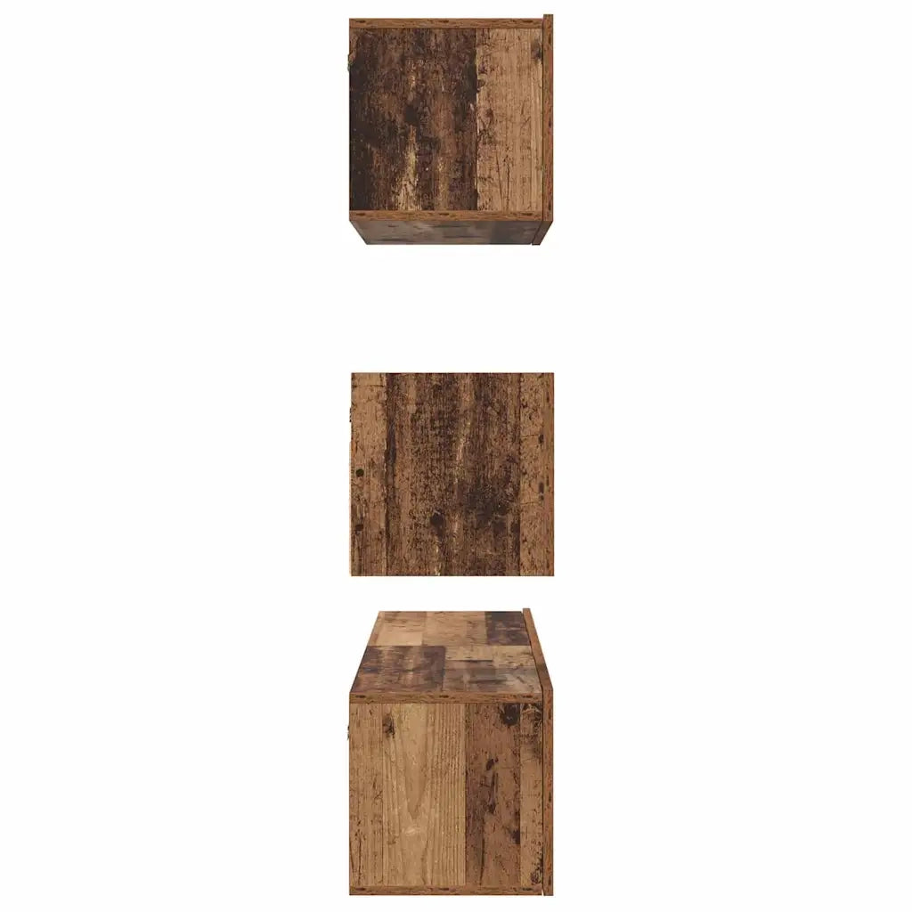 Set mobile TV 4 pcs Legno vecchio Legno multistrato 3393147