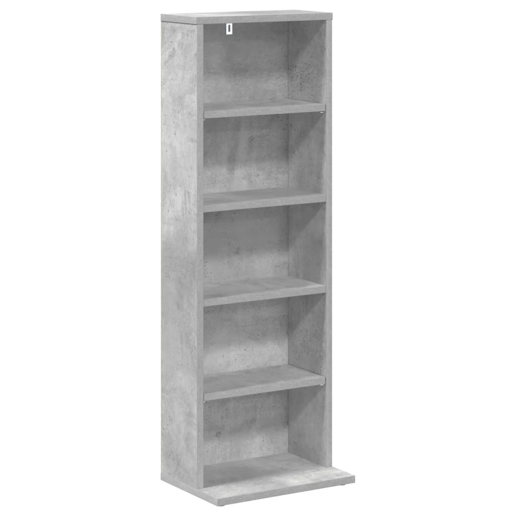 Mobile per CD Grigio Cemento 33 x 23,5 x 97,5 cm 8012696