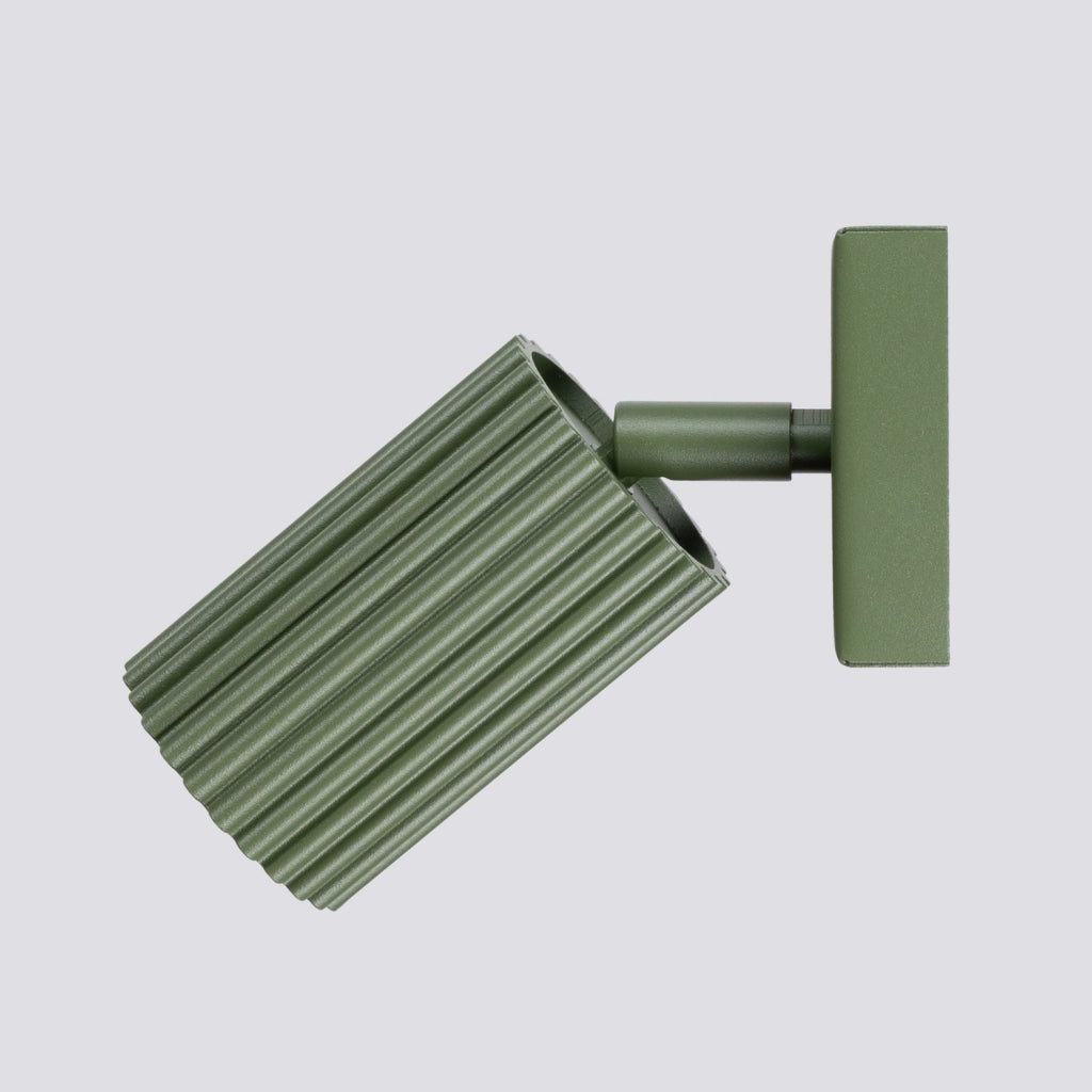 Applique Pure Lume GRAVIO verde oliva orientabile GU10