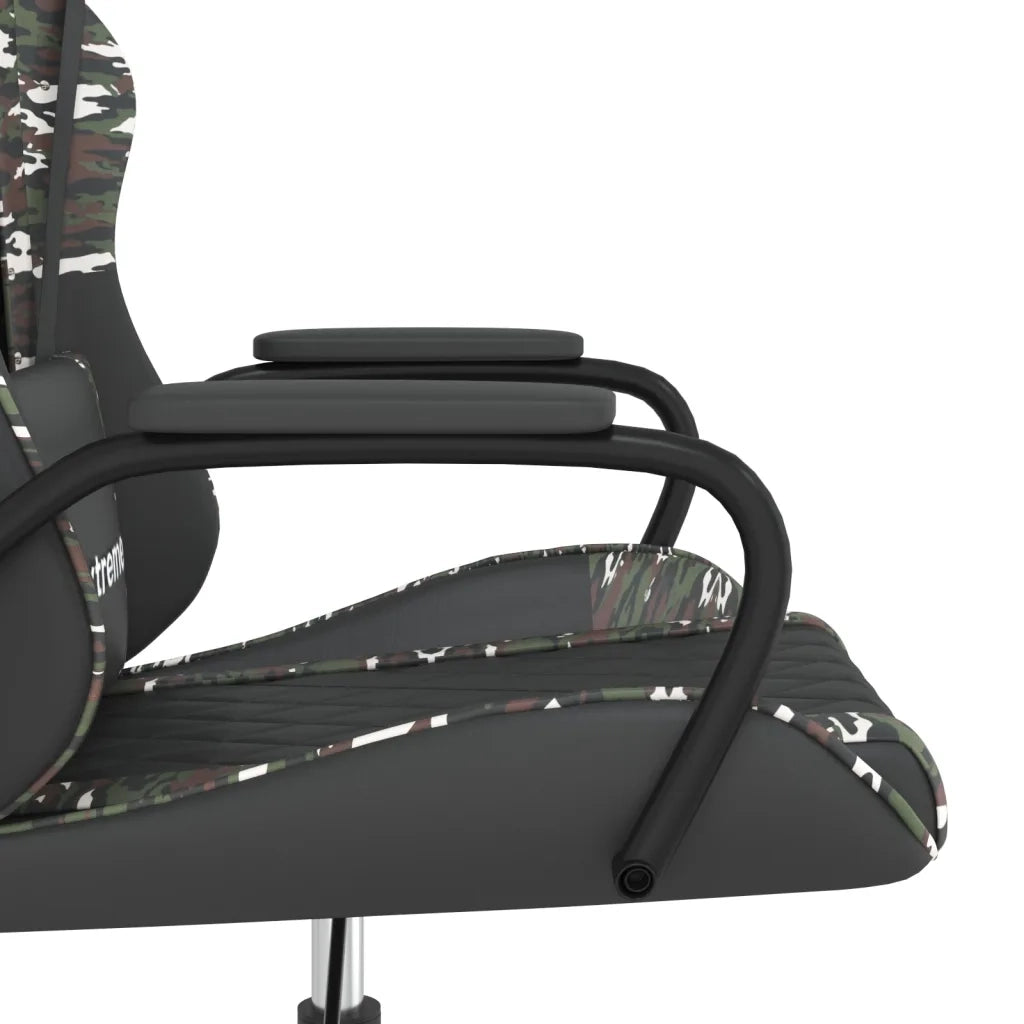 Sedia da Gaming | Sedia da e-sports Nero e Mimetico in Similpelle