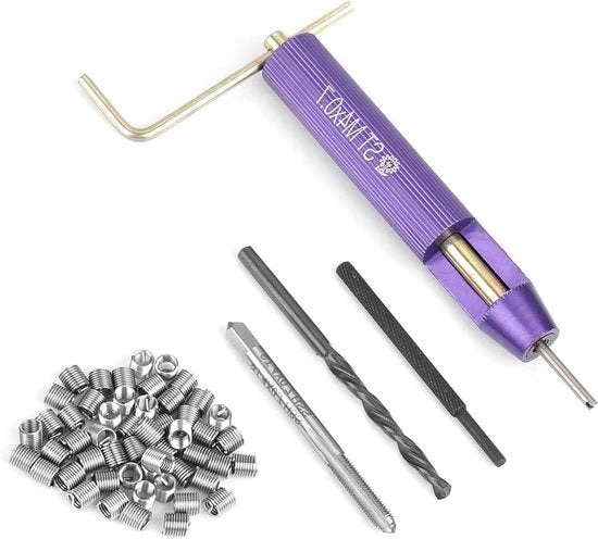 Set di viti a dado in acciaio inossidabile Helicoil M4 x 2D - Set da 50 pezzi, duraturo e pratico.