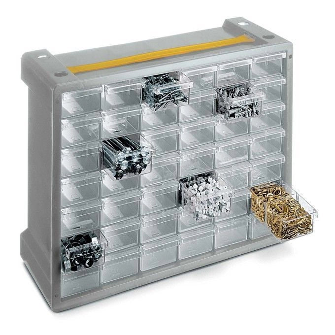 Terry Store-Age Poker Scatola per minuteria Grigio, Trasparente