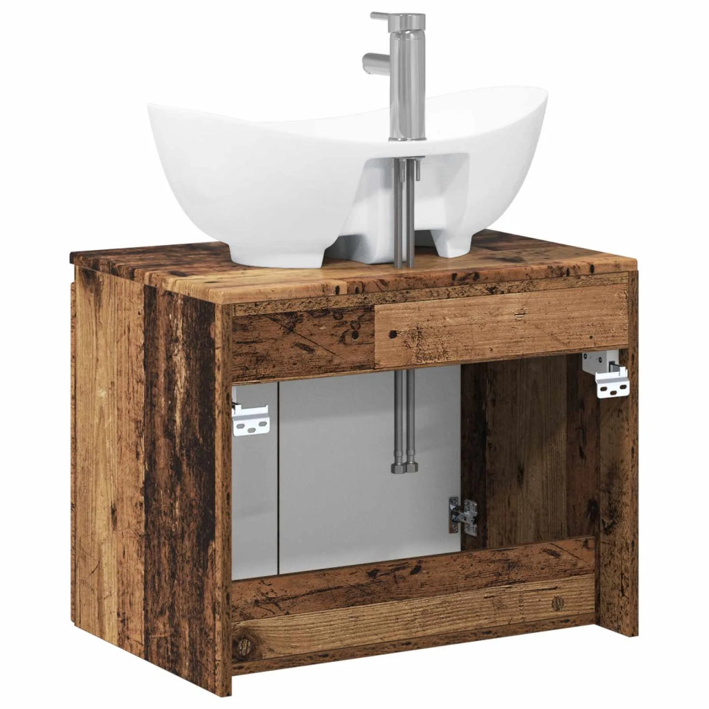 Set di mobili per il bagno Legno antico Legno ingegnerizzato 3404348
