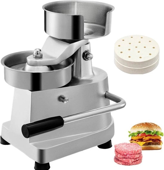 Fabbricatore di Hamburger - Hamburgerpers - Macchina per Carne - Professionale - Acciaio Inossidabile - Hamburgerpers - Macchina per Hamburger - Cucina e Cottura
