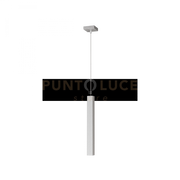 SQUARE TUBE SOSPENSIONE 1 LUCE GRIGIO CAVO CM.250 CON BASE 1173-S1-GR