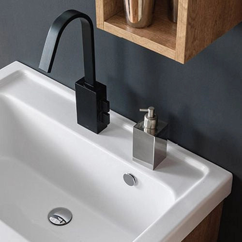 Mobile Lavatoio Con Lavabo In Ceramica 2 Ante Xilon - Olmo Montano - LxP 75x50 cm (2 anta)