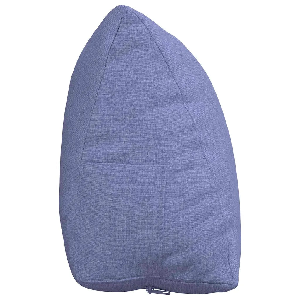 Cuscino per Schiena | Cuscino dorsale Blu jeans 60 x 20 x 50 cm Tessuto