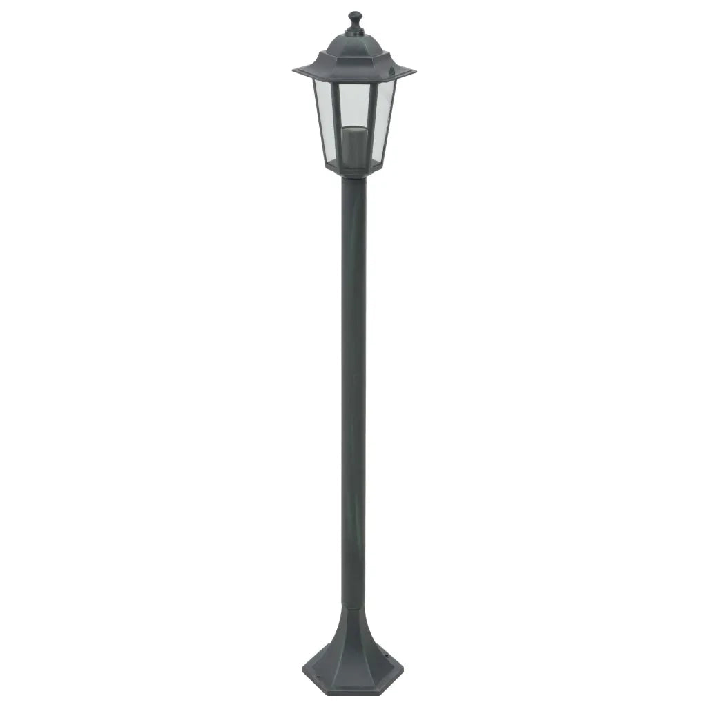 Lampioni da Giardino 6 pz E27 110 cm Alluminio Verde Scuro CFW6707547