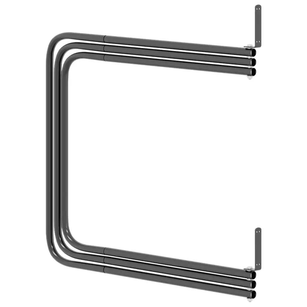 Porta Sottosella a 3 Bracci Nero in Ferro CFW2477915