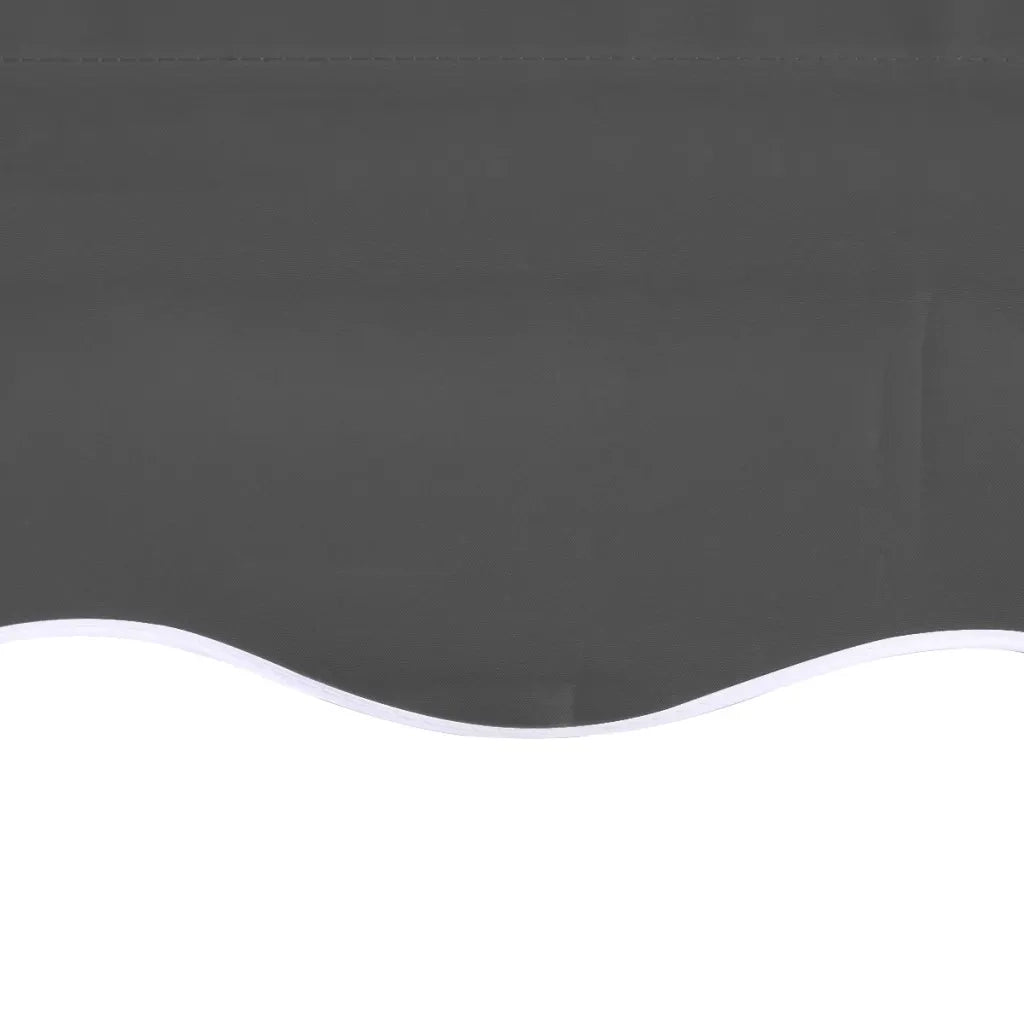 Tessuto di Ricambio per Tenda da Sole Antracite 500x350 cm Poliestere 311952
