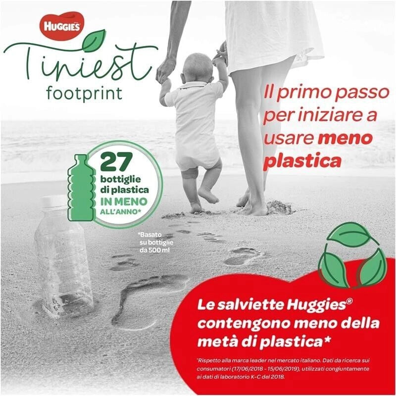 HUGGIES UNISTAR SALVIETTE UMIDIFICATE PER BAMBINI 56 SALVIETTE PER OGNI UTILIZZO