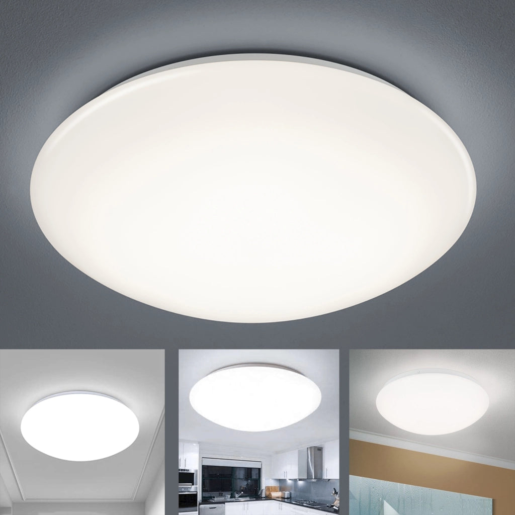 Plafoniera moderna LED CCT 24W da 3000K a 6500K lampada da soffitto parete luce camera da letto cucina ufficio 2160 lumen