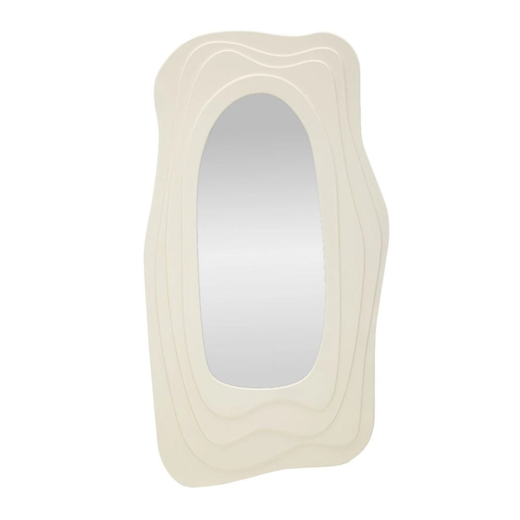 Specchio con Cornice VKH470, Bianco, MDF, 90x4x165 cm