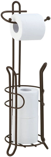 Supporto per carta igienica LCUS SunnyPoint con riserva, verniciato 19,5 cm L x 18 cm P x 60 cm H bronzato