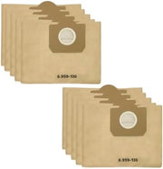 10 sacchi per MV3, WD3, sacchi filtro in carta, sacchi premium per A2204, A2656, WD3200, WD3300, sacchi filtro per aspirapolvere SE 4001, sacchi filtro, sacchi in carta, sacchetti carta