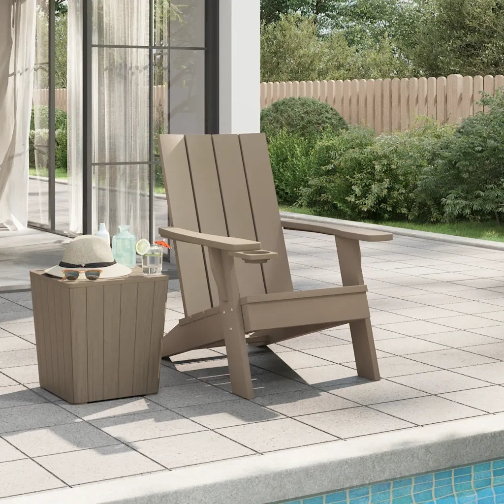 Sedia da Giardino | Sedie da Esterno Marrone Chiaro 75x88,5x89,5 cm Polipropilene
