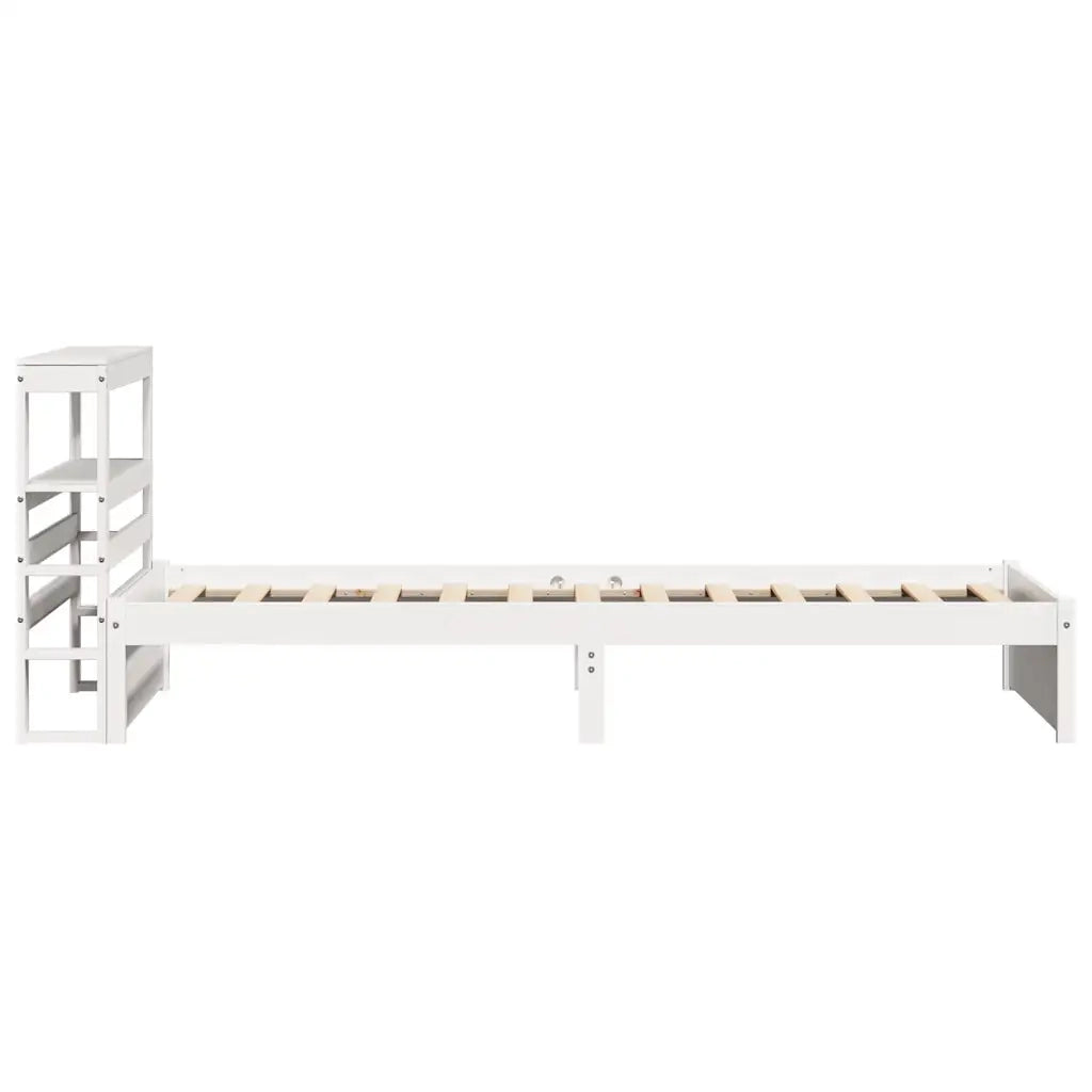 Giroletto con Testiera senza Materasso Bianco 90x190 cm