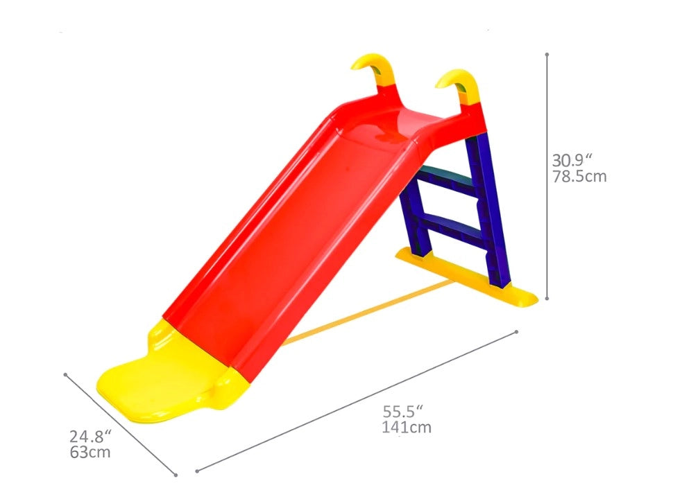 Scivolo per bambini starplast modello baby 2 cm.141x60x78h. per esterno rosso e blu arredo giardino