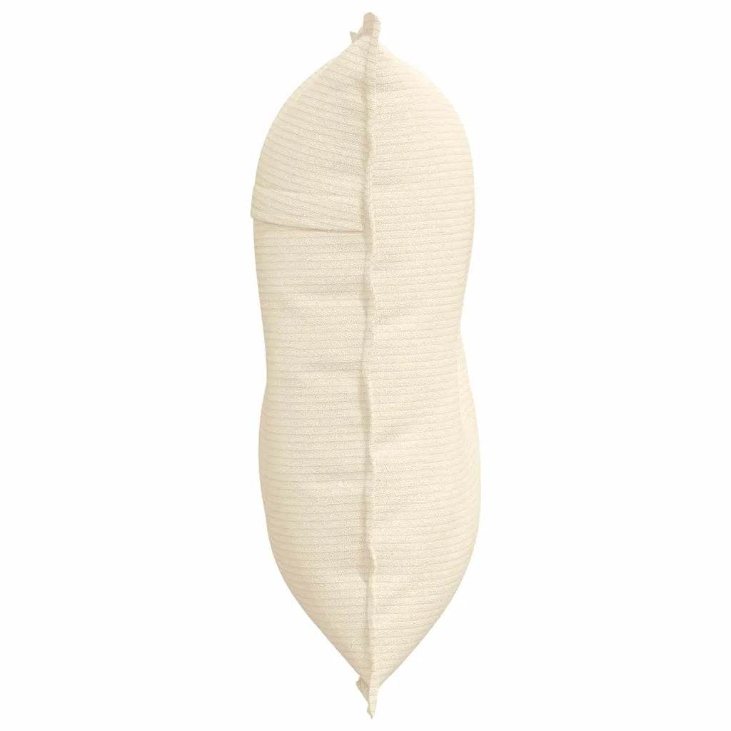 Cuscino per Schiena | Cuscino dorsale Crema 80 x 50 cm Tessuto in Cords