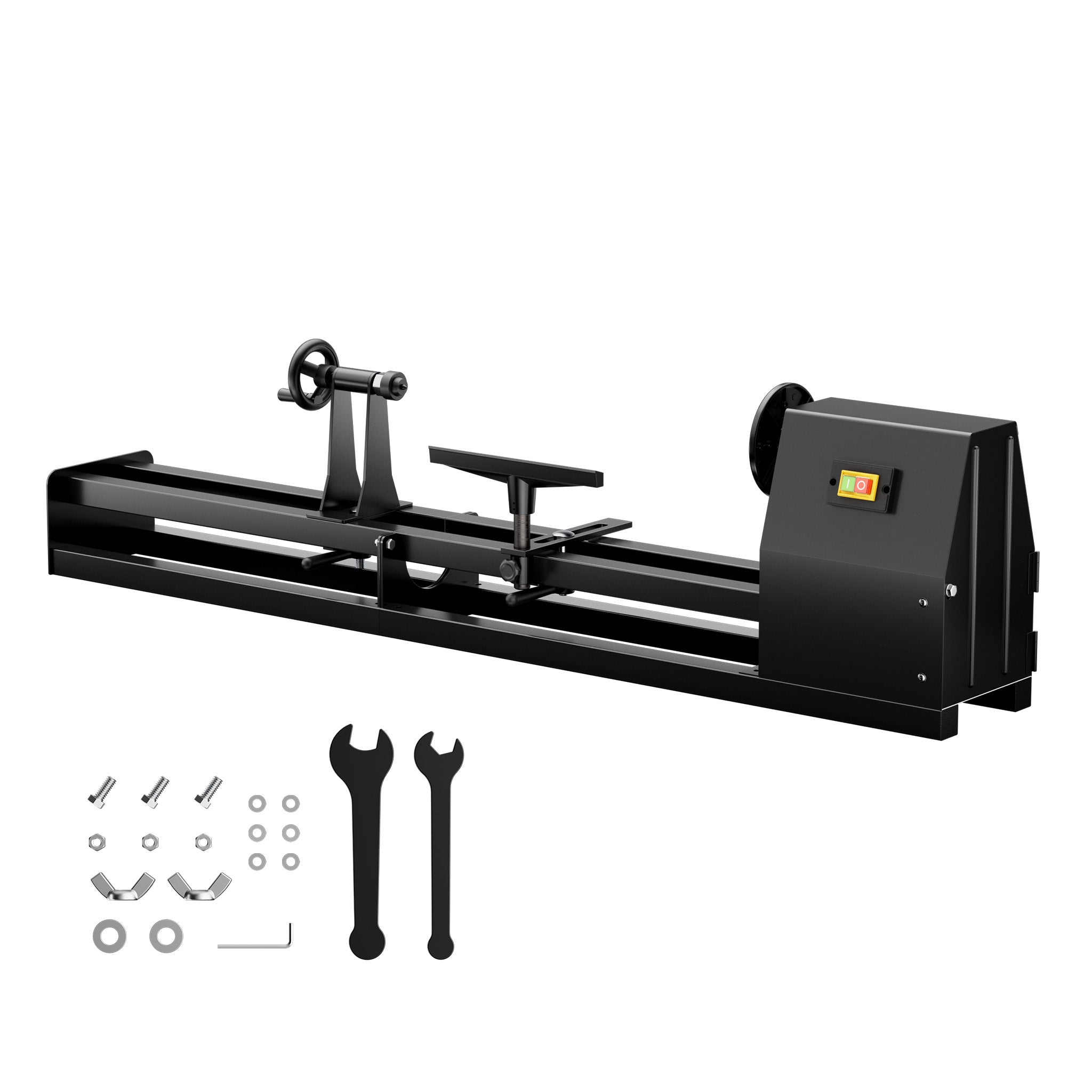 Tornio da banco per legno da 350 watt 1000 mm, diametro di tornitura 350 mm, per tornitura legno