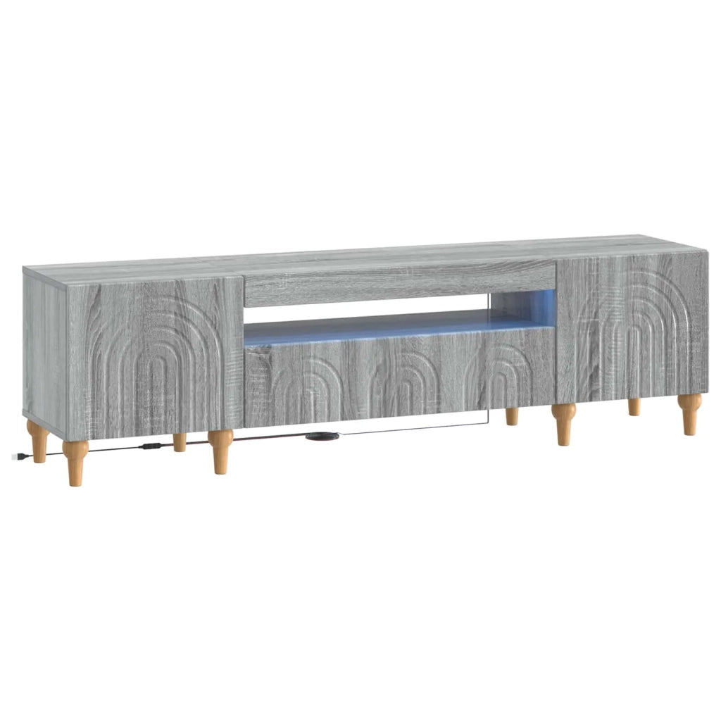 Mobile TV LED Sonoma grigio Legno ingegnerizzato 896251
