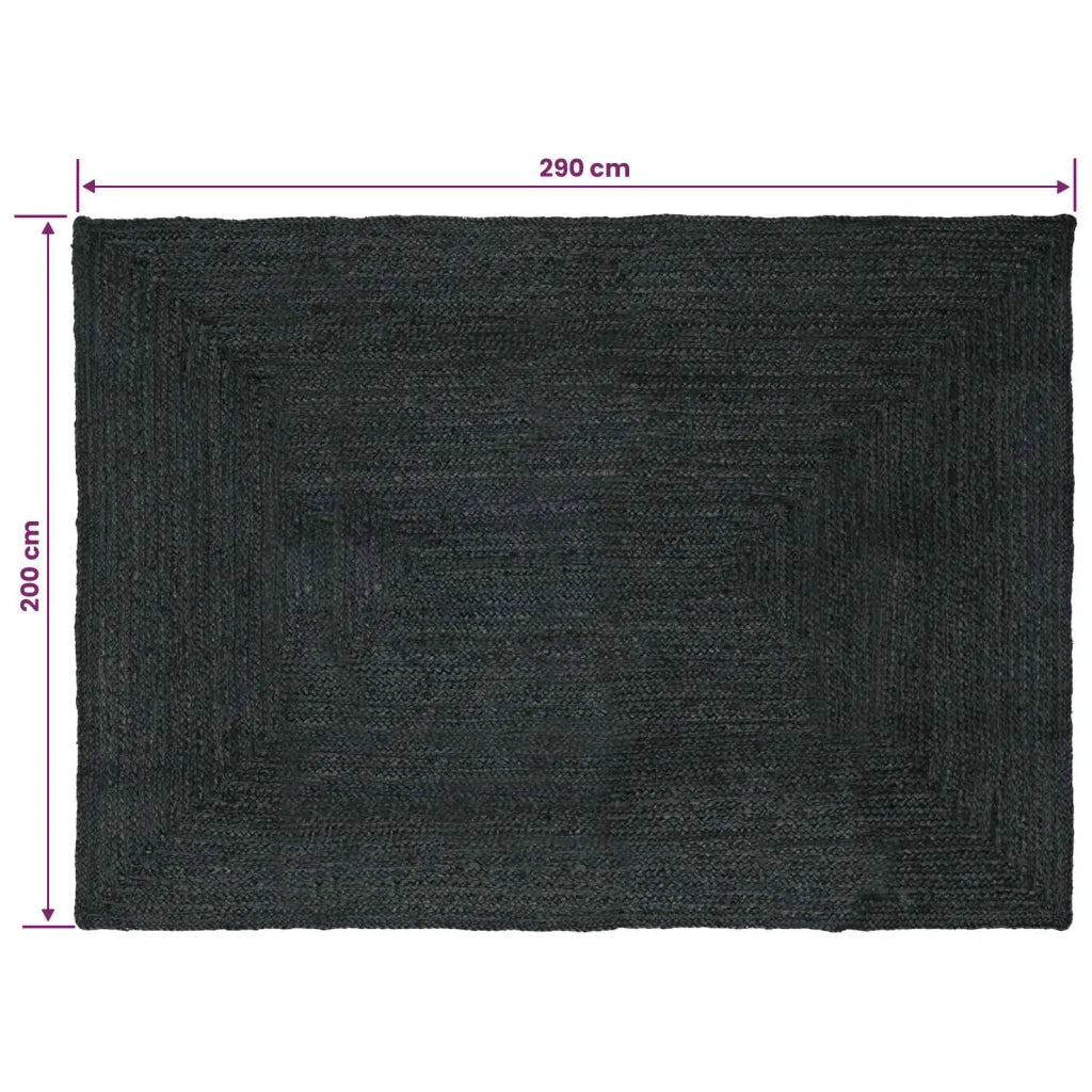 Tappeti per area Rettangolare Grigio Scuro 200 x 290 cm Juta 42010441