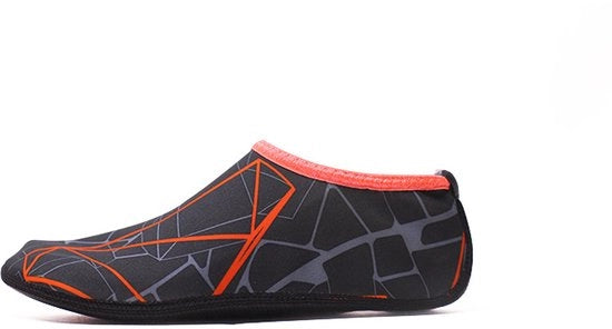 Zoccoli da acqua veloci per bambini - Scarpe da piedi nudi - Ideali per crociera, nuoto, spiaggia, piscina, yoga, surf - Disegno di scarpa in colori di corallo - S