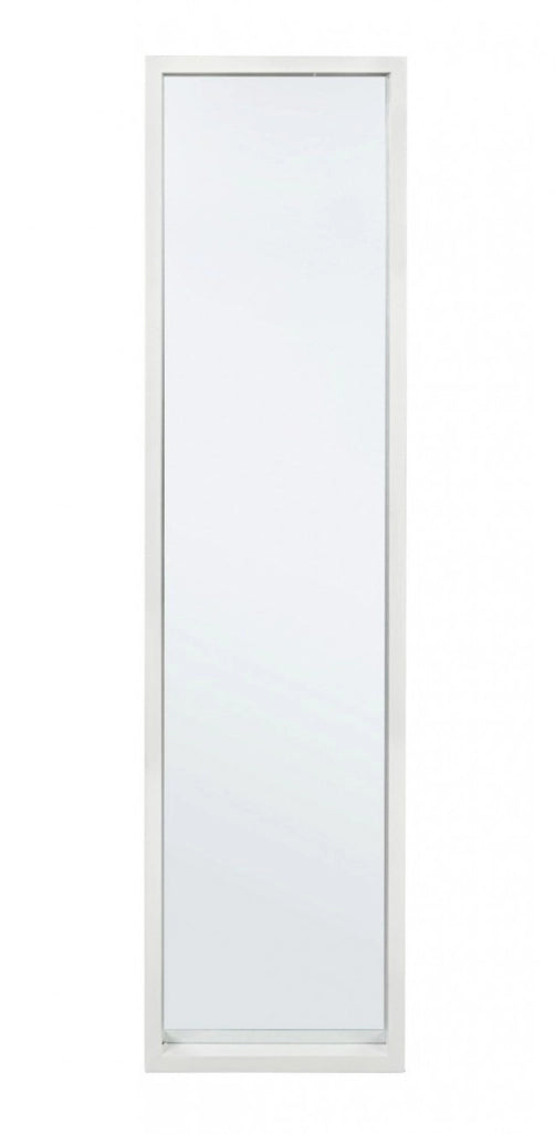 Specchio Rettangolare Legno Bianco Moderno da Interno 32x122 - YOUNG