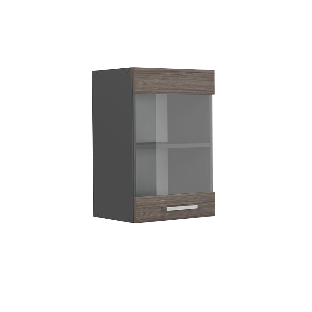 Mobile da cucina in vetro R-Line Grigio nobile/Antracite 40 cm Vicco