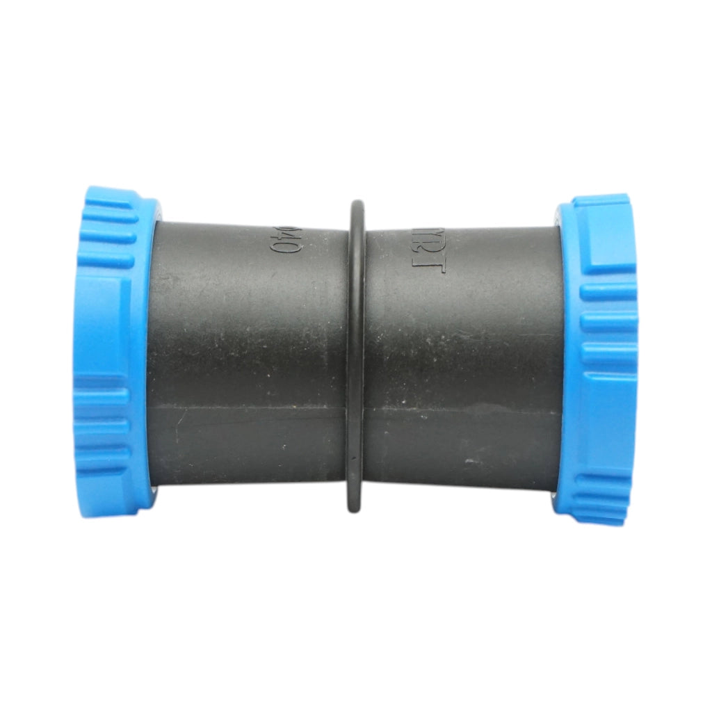 Connettore per tubo gocciolatore con anello 40x40mm per sistemi di irrigazione