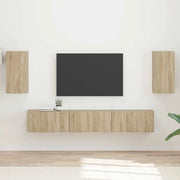 Set mobile TV 5 pcs Rovere Sonoma Legno multistrato