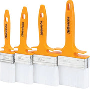 Set di pennelli per vernice - 4 x set di pennelli per vernice professionale con diametri 50 mm, 70 mm, 100 mm & 120 mm - Pennello per vernice, olio e vernice - Pennello per lavorazione del legno - Set di pennelli per vernice - Pennello per finestre