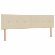 Testiera | Testata regolabile in altezza Crema 180 cm Tessuto