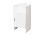 LAVATOIO SALVASPAZIO in PVC in KIT per Interni/Esterni - Con MINI PILOZZO cm 42,5 + GRIGLIA - CR - Col: BIANCO