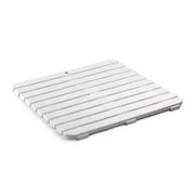 Pedana antiscivolo per doccia 55x55 cm in polipropilene con finitura bianca