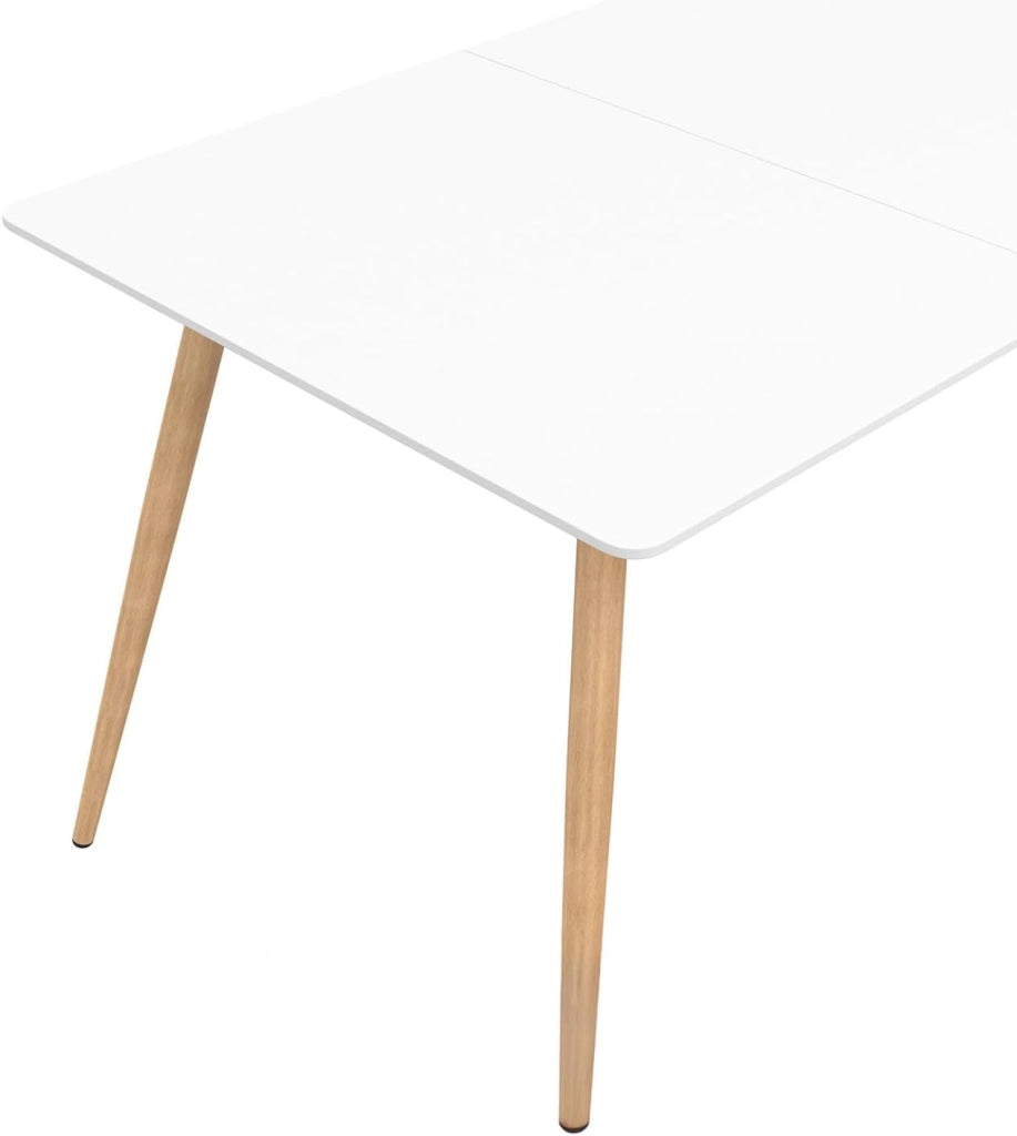Tavolo da pranzo scandinavo per 6 persone bianco 120 cm SARA