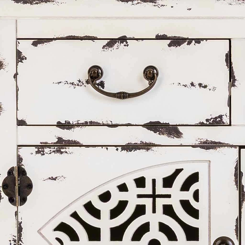 Console in legno laccato bianco 120x40x102h cm