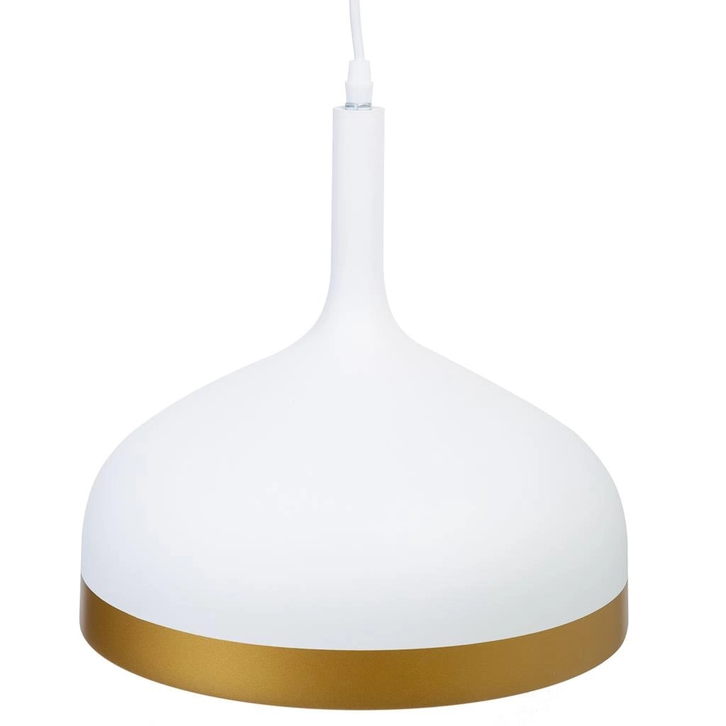 Plafoniera in metallo bianco 30x30x35h