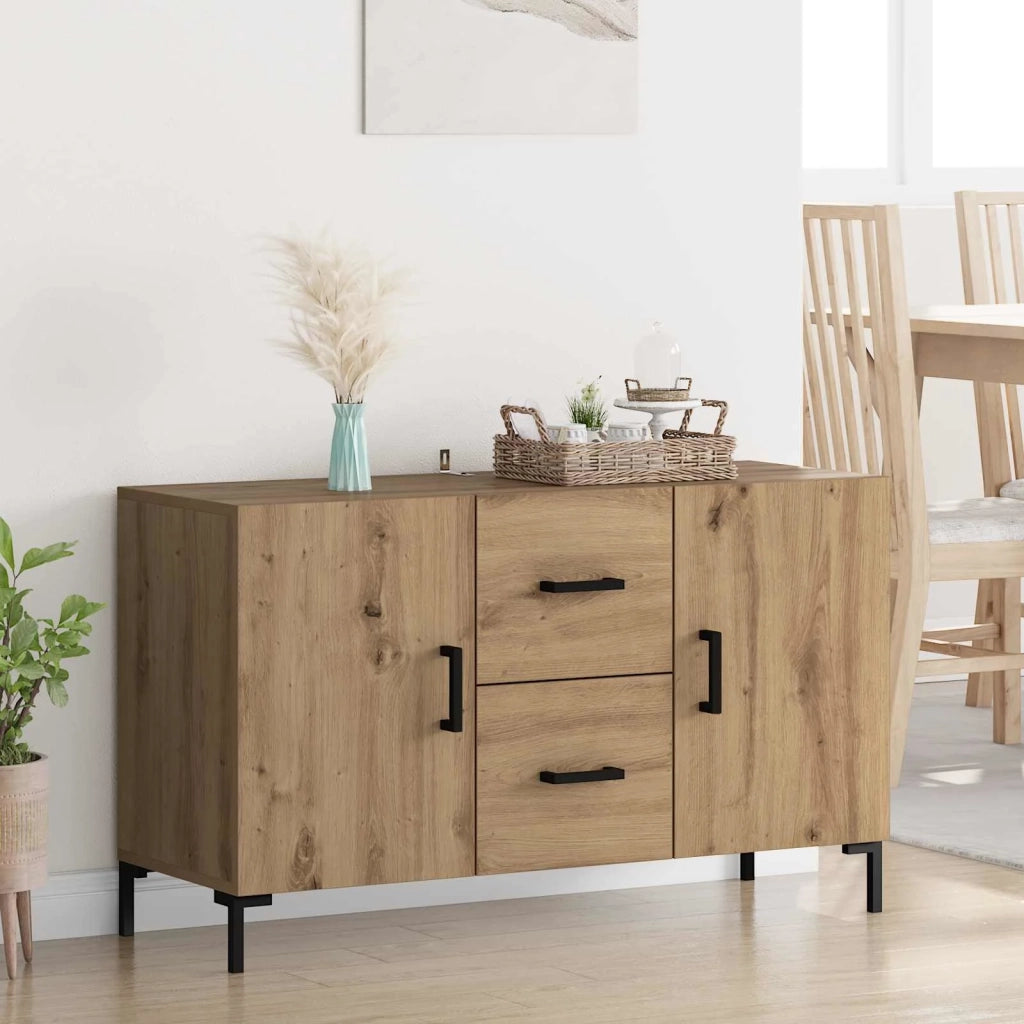 Credenza Rovere artigianale 100 x 36 x 60 cm Legno multistrato
