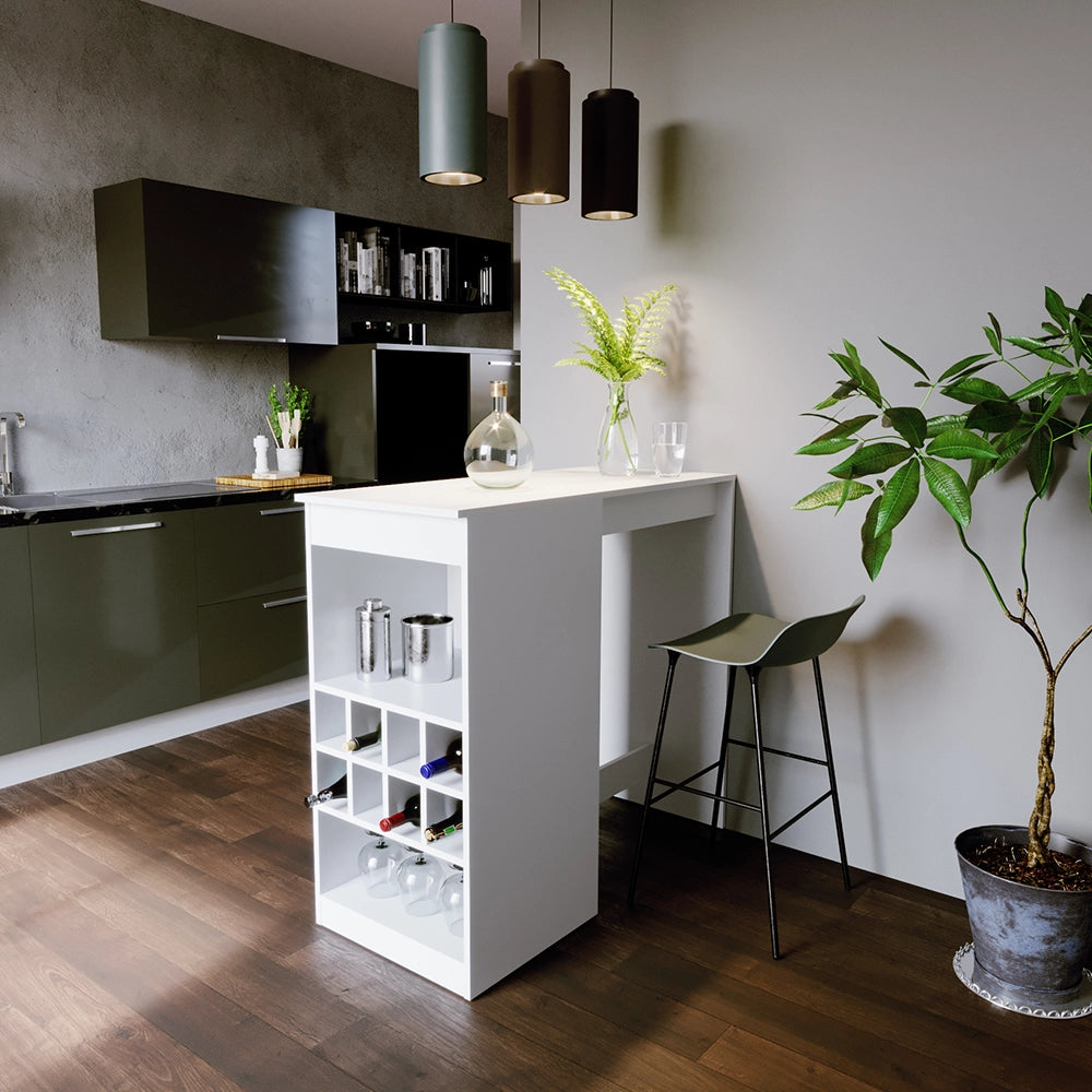 Vicco Tavolo bar alto Bianco 115 x 50 cm