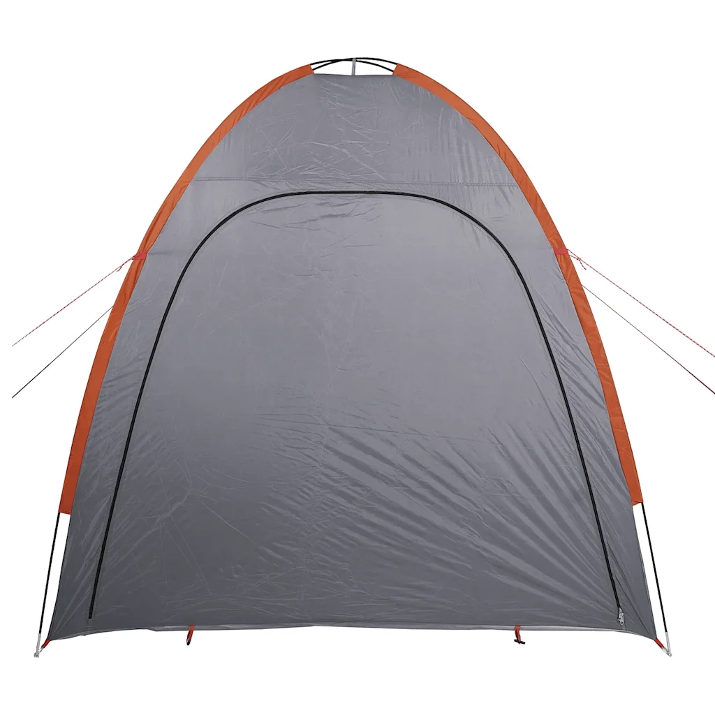 Tenda Portaoggetti-Tenda deposito da esterno Grigio e Arancione Impermeabile 202002