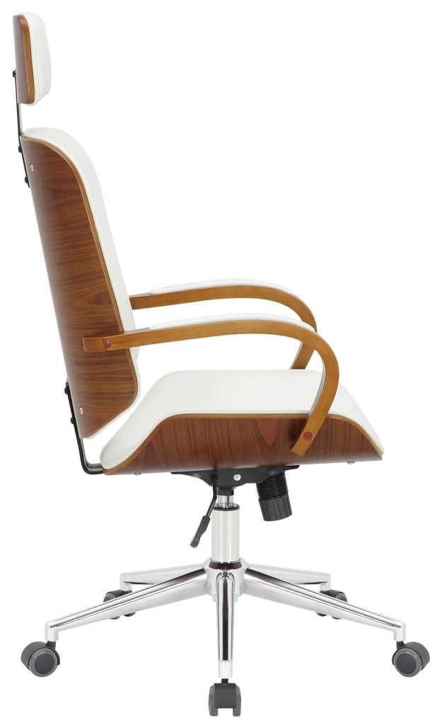 Sedia da ufficio Dayton Noce/bianco