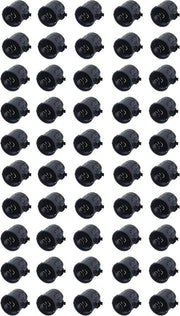 Ingresso schaltabellone 60 mm profondo nero - 50 pezzi - per interruttori presseletrici - 60 mm diametro