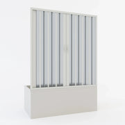 Porta doccia sopravasca in PVC a soffietto 140 cm H 150 mod. Ibisco con apertura centrale